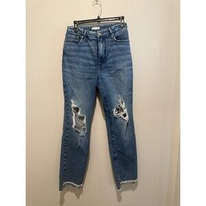 Good American Women’s Jeans  Distressed Frayed Hem 6/28